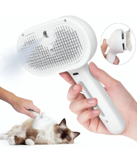 Peigne Vapeur Anti-Poils pour Chats et Chiens